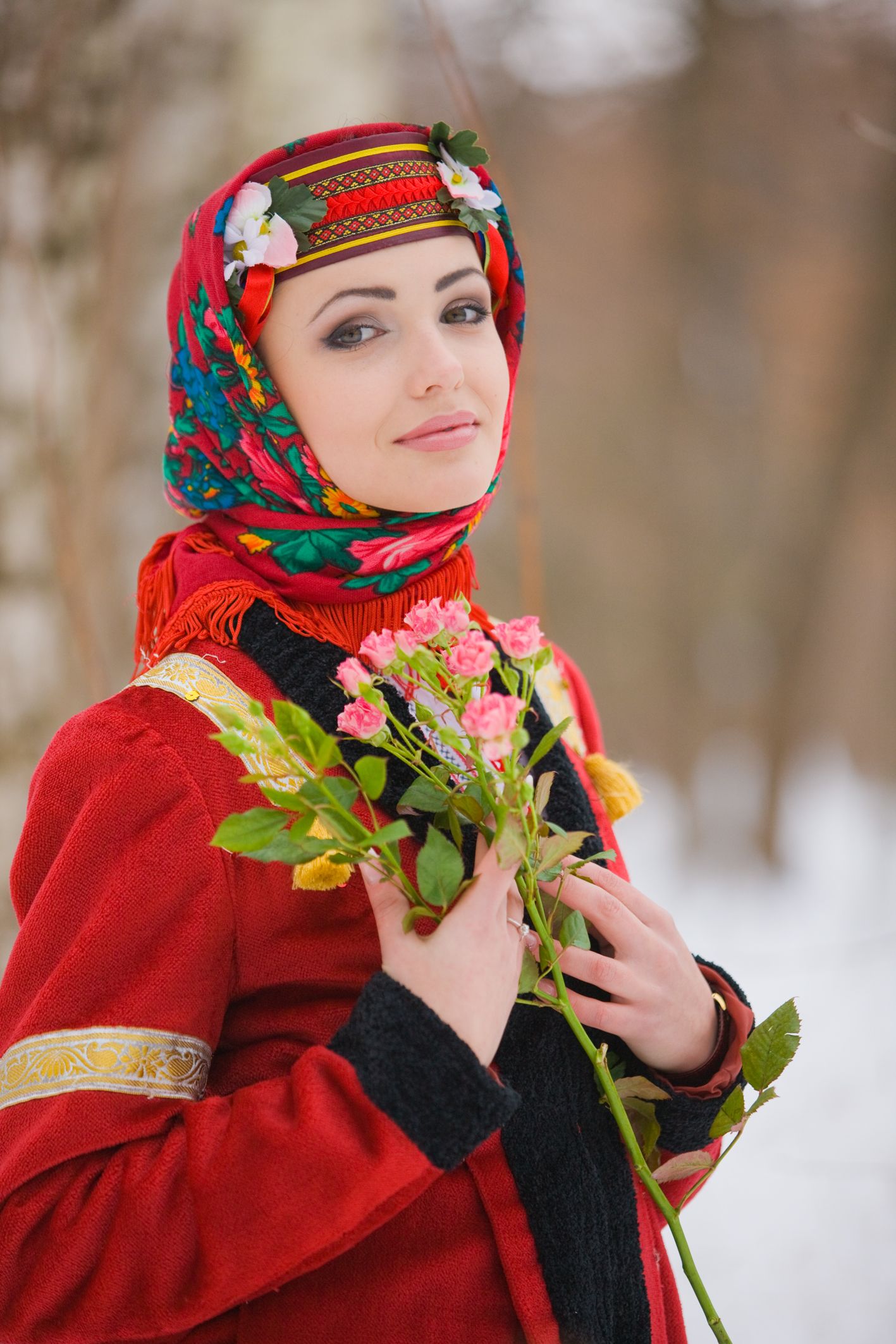 Sexy girl Girls in Slavic costumes in Tabriz