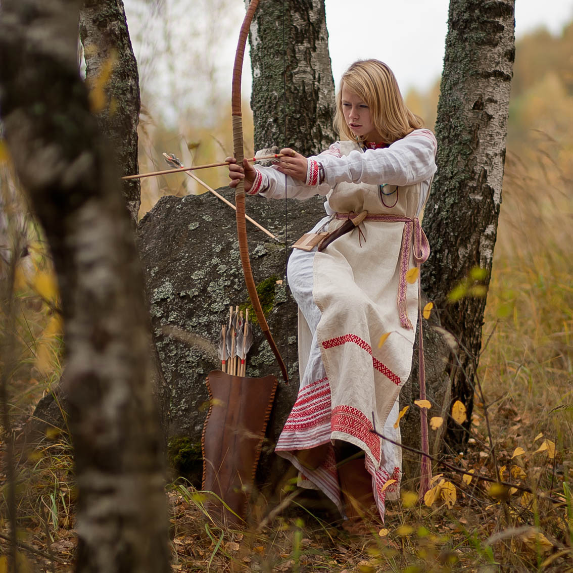 Sexy photo Girls in Slavic costumes in Tabriz